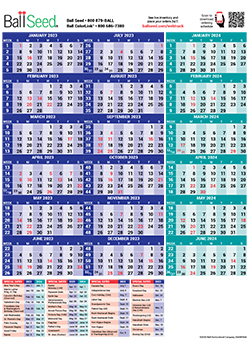 2023-2025<br>Grower Calendar