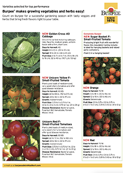 2026 New Varieties<br>Burpee