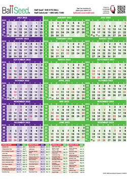 2022-2023 <br>Grower Calendar